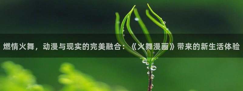 汗汗漫画网站：燃情火舞，动漫与现实的完美融合：《火舞漫画》带来的新生活体验